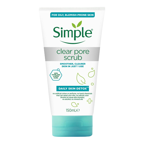 Simple Daily Skin cleanse  Clear Pore Facial Scrub