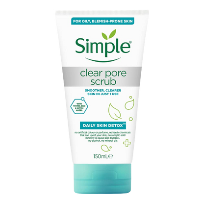Simple Daily Skin cleanse  Clear Pore Facial Scrub
