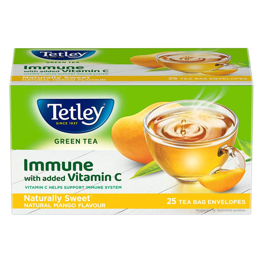 Buy Tetley Green Tea Naturally Sweet Reviving Mango from DrMediCart, Ship from India to USA