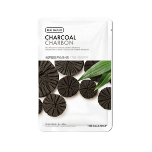 The Face Shop Real Nature Charcoal Face Mask - Korean Skincare