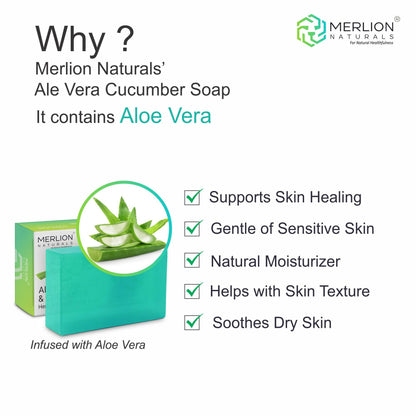 Merlion Naturals Aloe Vera & Cucumber Glycerine Soap