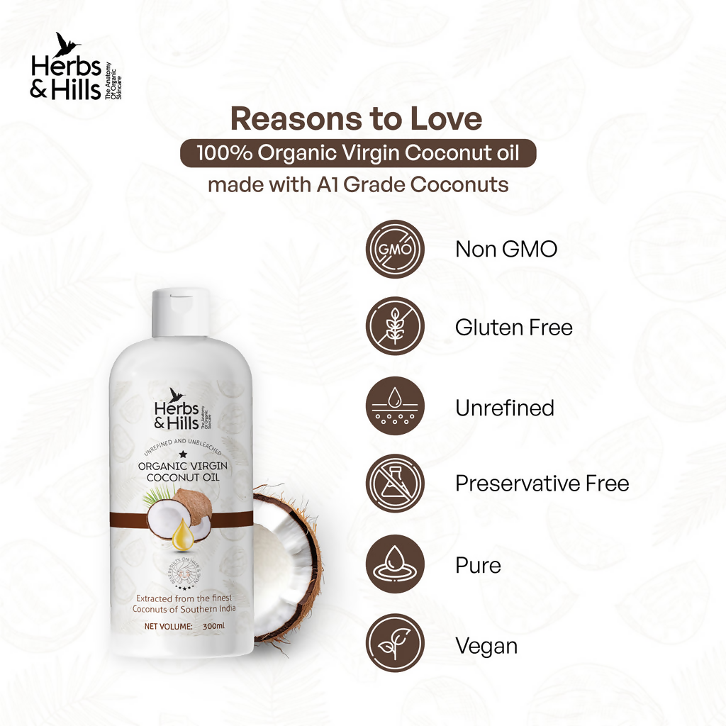 Herbs & Hills Organic Virgin Coconut Oil