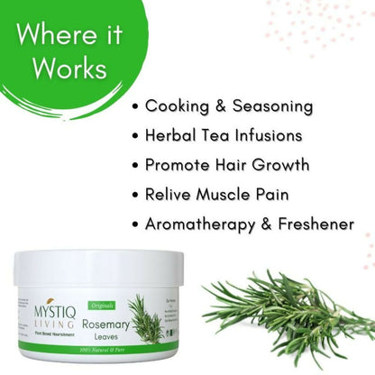 Mystiq Living Dried Rosemary Leaves for Hair Growth