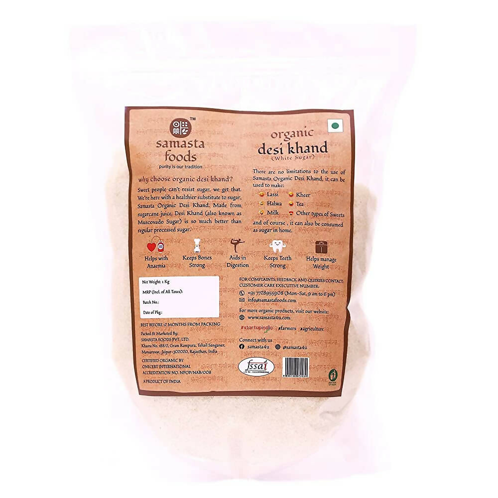 Samasta Foods Organic Desi Khand (White Sugar)