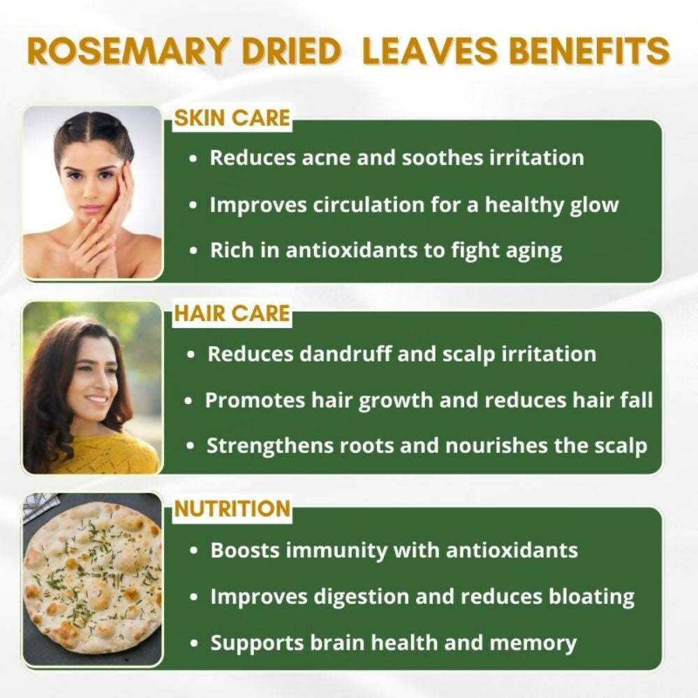 Mystiq Living Dried Rosemary Leaves for Hair Growth