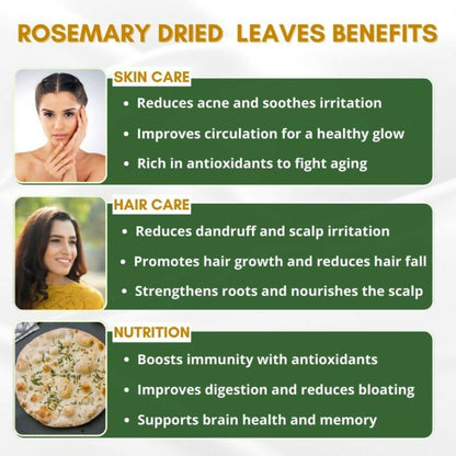 Mystiq Living Dried Rosemary Leaves for Hair Growth
