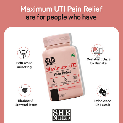 SheNeed Maximum UTI Pain Relief Capsules