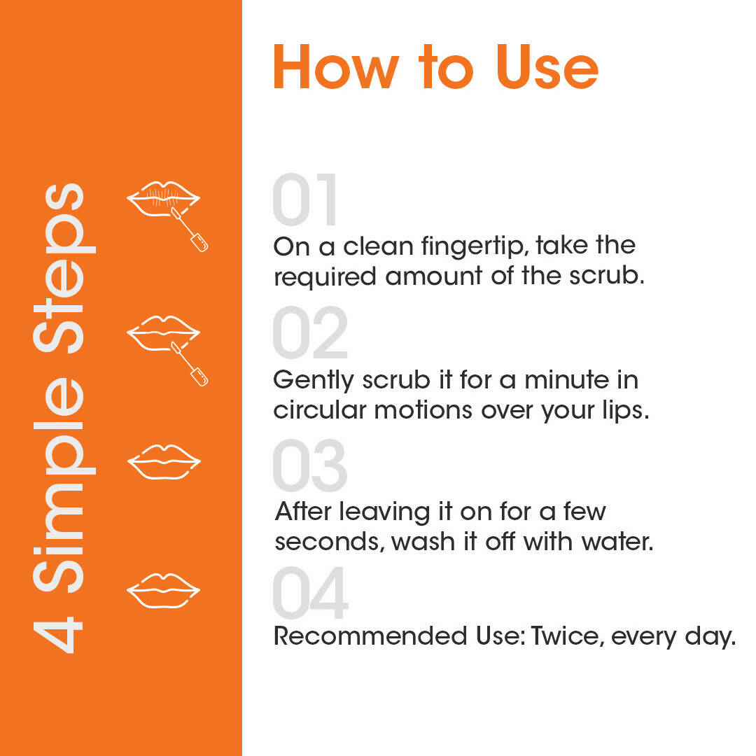 TAC - The Ayurveda Co. Vitamin C & E Lip Scrub - DrMediCart