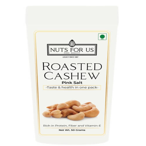 Buy Nuts For Us Roasted Cashews in Pink Salt (Slightly Salted) from DrMediCart, Ship from India to USA
