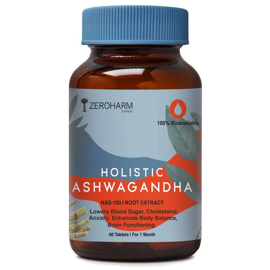 Buy Zeroharm Holistic Ashwagandha Tablets from DrMediCart, Ship from India to USA