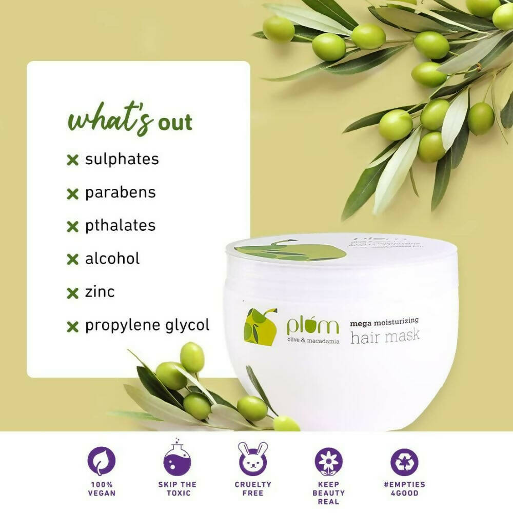 Plum Olive & Macadamia Mega Moisturizing Hair Mask