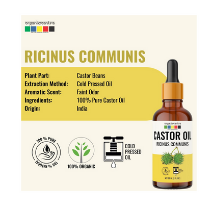 Organix Mantra Castor Body Oil for Hair, Eyebrows & Eyelashes Growth