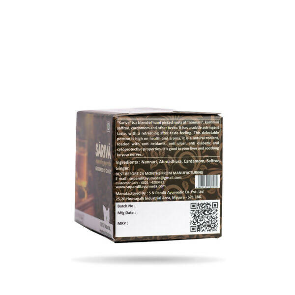 S N Pandit Ayurveda Sariva  Enriched with Saffron