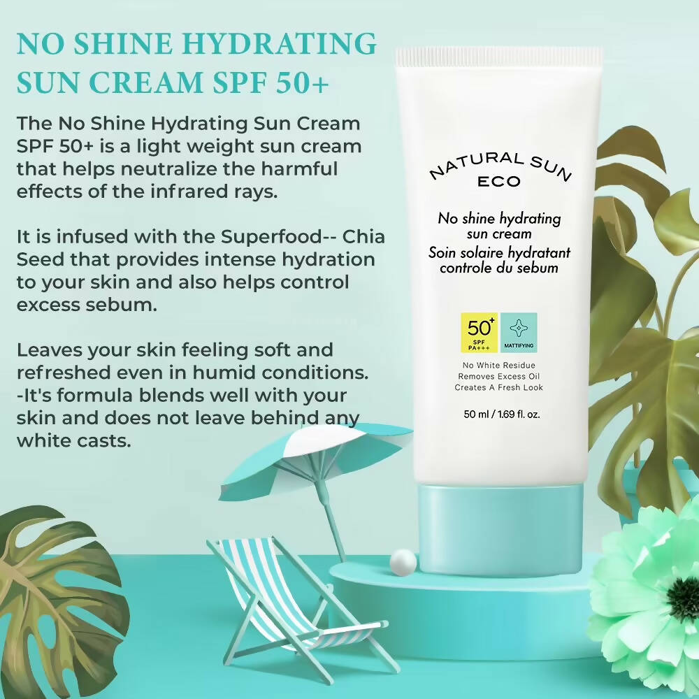 The Face Shop Natural Sun Eco No Shine Hydrating Sun Cream-SPF 50 - Drmedicart