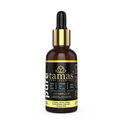 Buy Tamas Pure Ayurveda 100% Organic Cedarwood Essential Oil - USDA Certified Organic from DrMediCart, Ship from India to USA