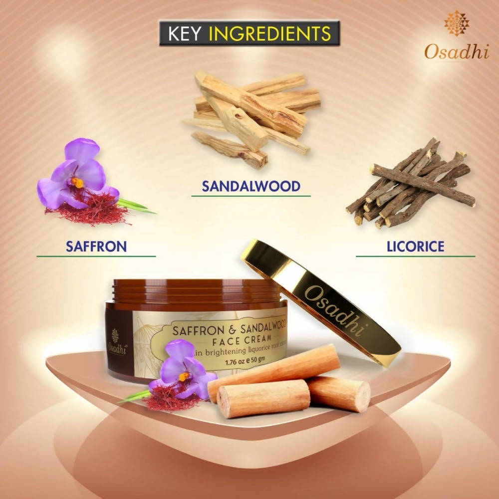 Osadhi Saffron & Sandalwood Face Cream - DrMediCart