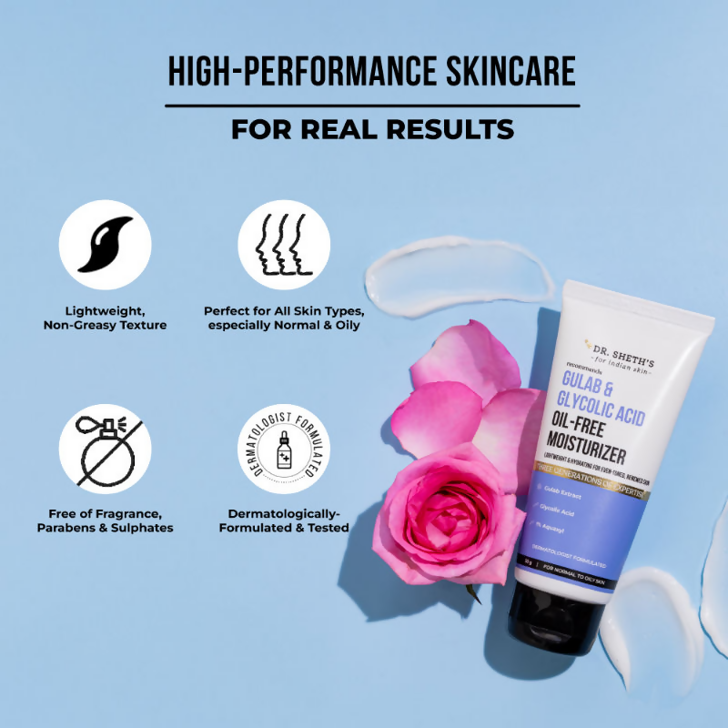 Dr. Sheth's Gulab & Glycolic Acid Oil-Free Moisturizer