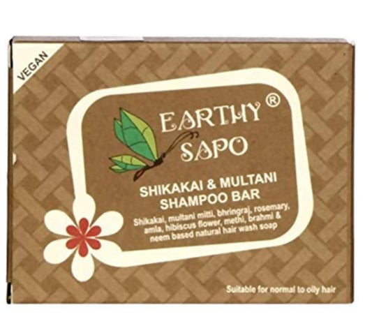 Buy Earthy Sapo Shikakai & Multani Shampoo Bar from DrMediCart, Ship from India to USA