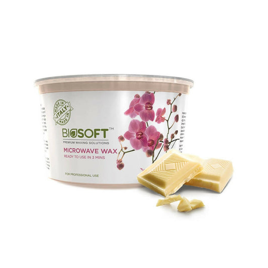 Biosoft White Chocolate Cream Microwave Wax - DrMediCart