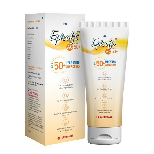 Episoft AC SPF 50+ Hydrating Sunscreen Matte Finish And Oil Free Formula