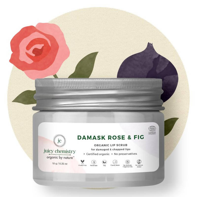 Juicy Chemistry Damask Rose & Fig Lip Scrub - DrMediCart