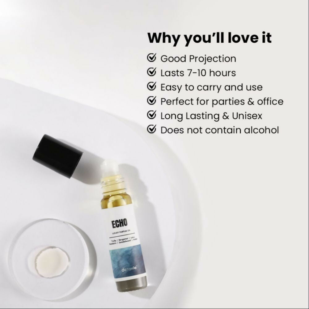 Detoxie Echo - Luxury Parfum Oil (Attar) Non-Alcoholic