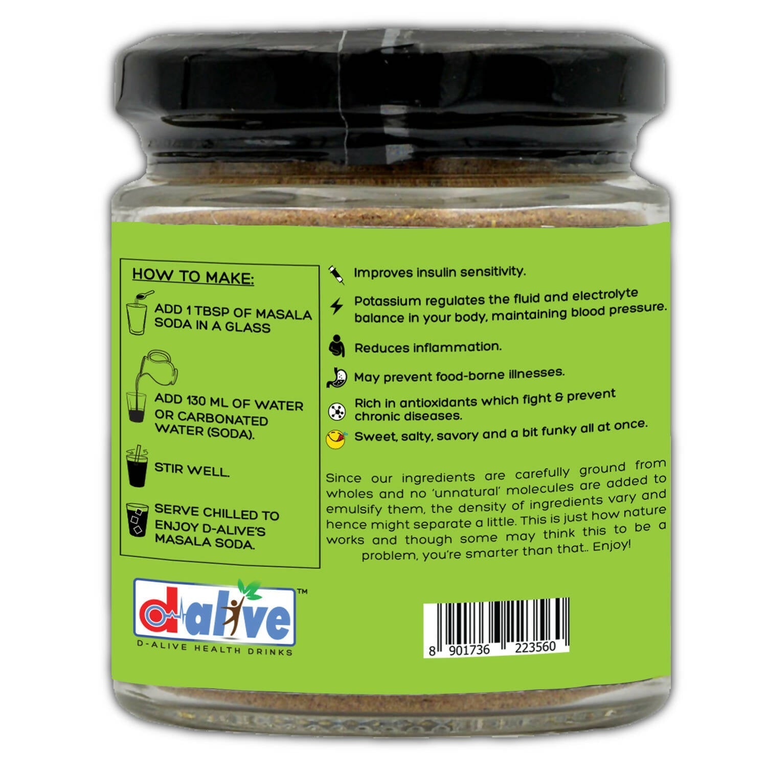 D-Alive Masala Soda Instant Drink Premix - Drmedicart