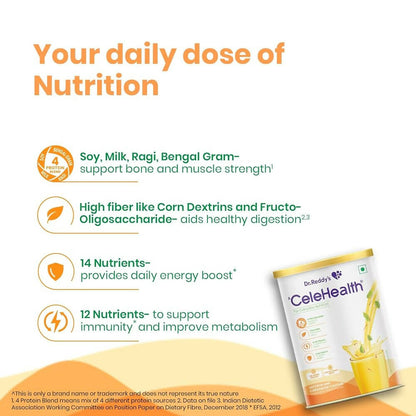 Dr. Reddy’s Celehealth Nutritional Drink - Saffron & Cardamom Flavor