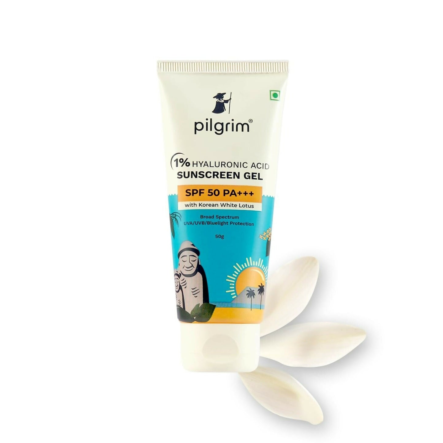 Buy Pilgrim 1% Hyaluronic Acid Sunscreen Gel SPF 50 PA+++ from DrMediCart, Ship from India to USA
