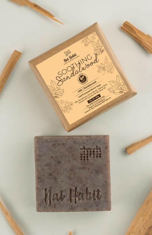 Buy Nat Habit Cold Processed Soothing Sandalwood Soap from DrMediCart, Ship from India to USA
