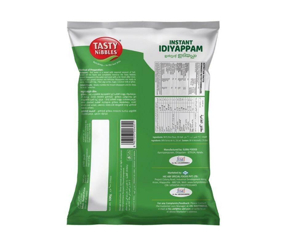 Tasty Nibbles Instant Idiyappam Rice Noodles 100gm