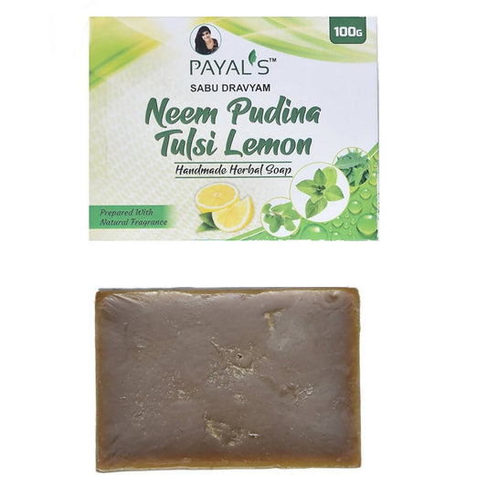 Buy Payal's Herbal Neem Pudina Tulsi Lemon Soap from DrMediCart, Ship from India to USA