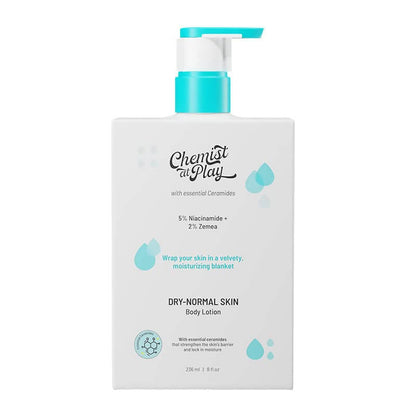 Chemist At Play Dry-Normal Skin Body Lotion with 5% Niacinamide + 2% Zemea For Deep Nourishment, Long Hydration