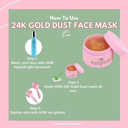 House of Beauty 24K Gold Dust Face Mask