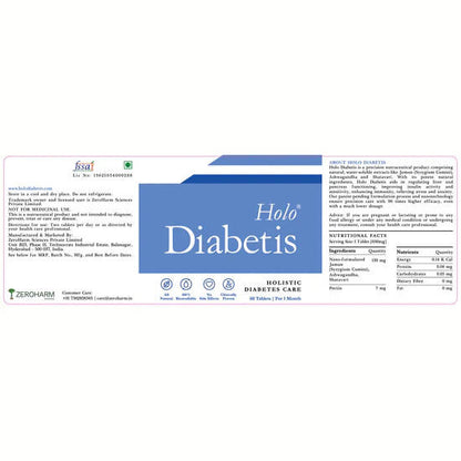 Zeroharm Holo Diabetis Tablets