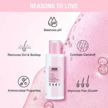Nykaa Naturals Anti-Dandruff - Free Shampoo with Apple Cider Vinegar, Ginger & Tea Tree Oil - Drmedicart