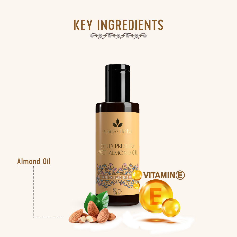 Avimee Herbal Cold Pressed Sweet Almond Oil