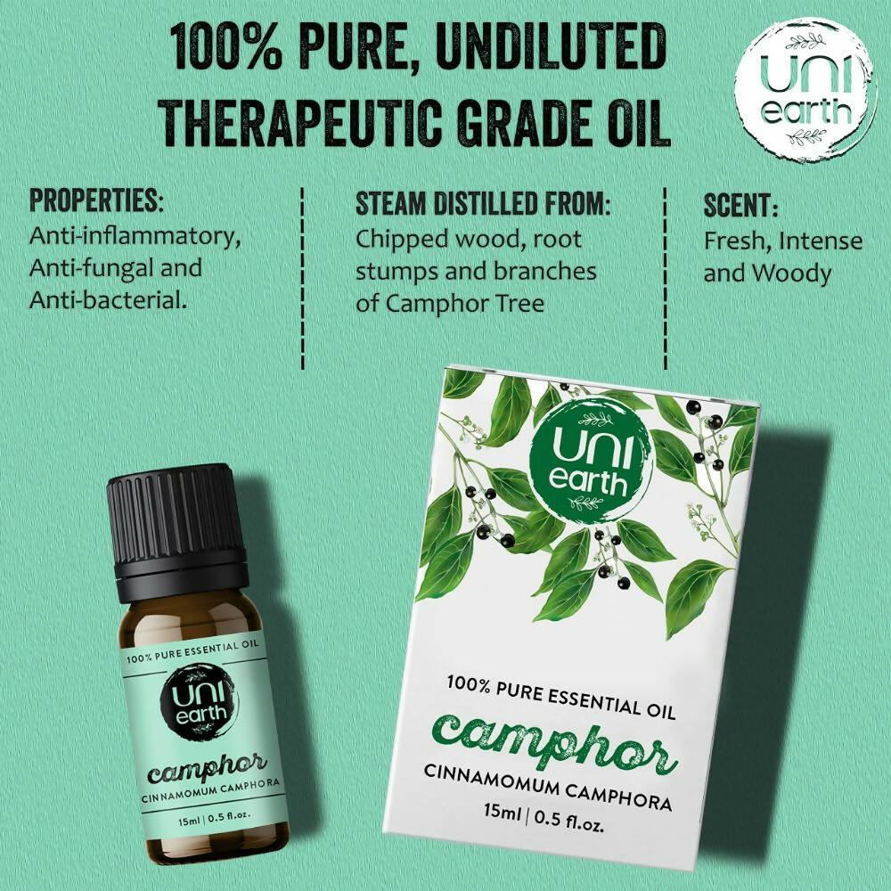 Uniearth Pure & Undiluted Camphor Essential Oil for Skin & Hair Care