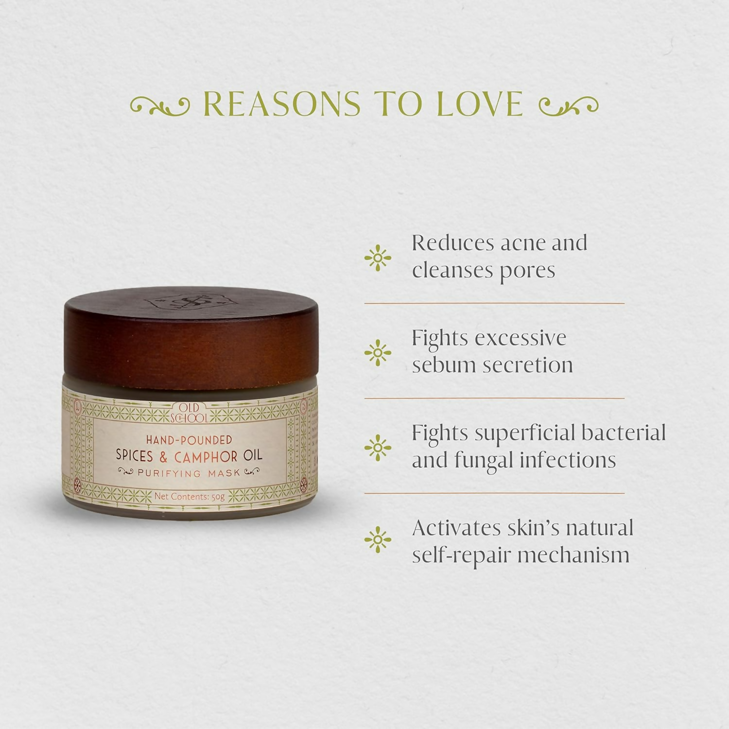 Old School Rituals Spices & Camphor Oil Purifying Face Mask