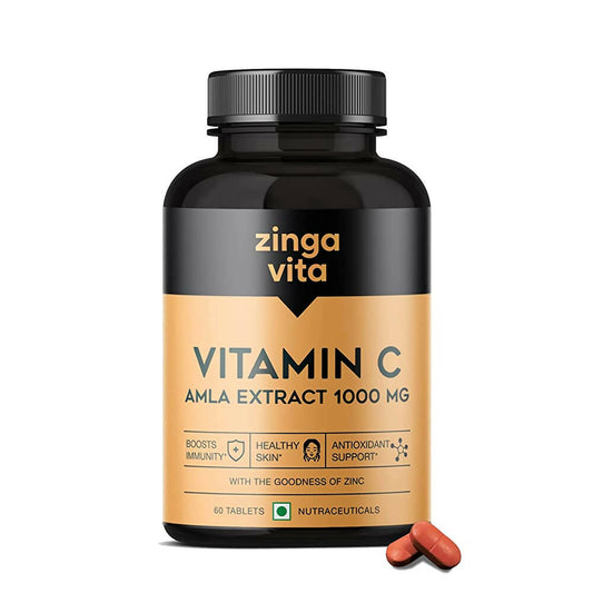 Buy Zingavita Vitamin C 1000 mg Tablets with Amla Extract from DrMediCart, Ship from India to USA