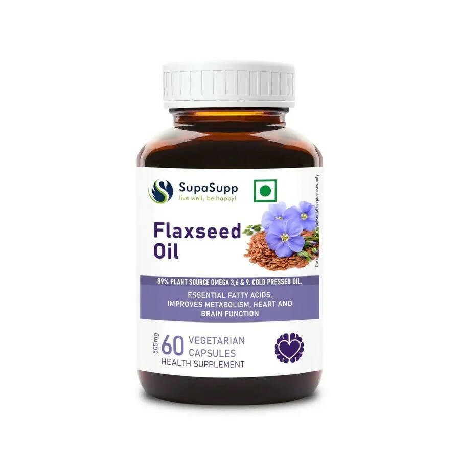 Buy Sri Sri Tattva Supasupp Flaxseed Oil Capsules from DrMediCart, Ship from India to USA