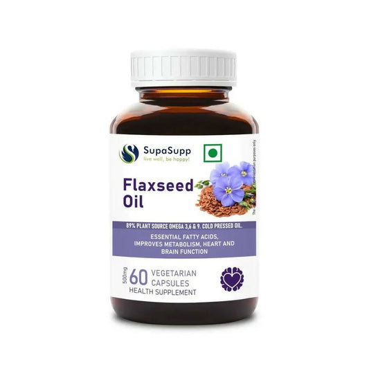 Buy Sri Sri Tattva Supasupp Flaxseed Oil Capsules from DrMediCart, Ship from India to USA
