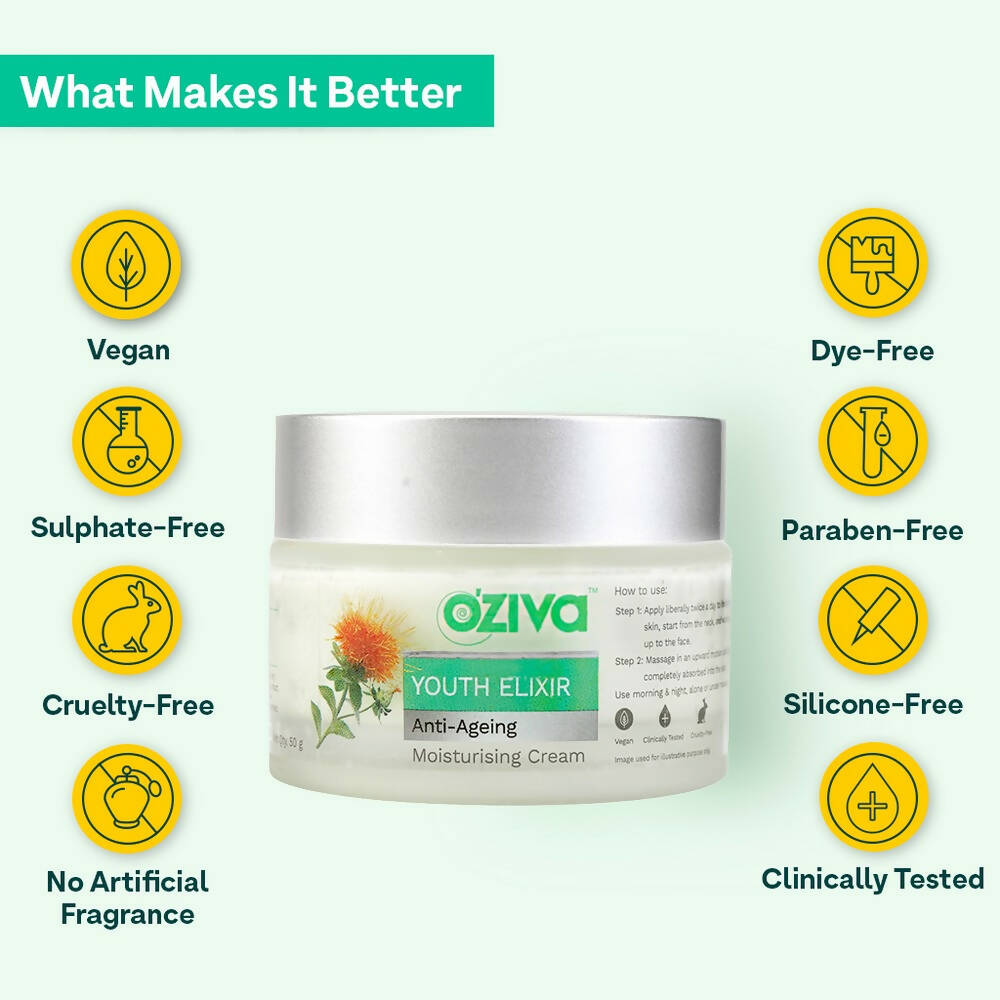 OZiva Youth Elixir age care  Moisturising Cream
