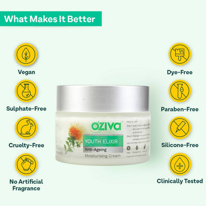 OZiva Youth Elixir age care  Moisturising Cream