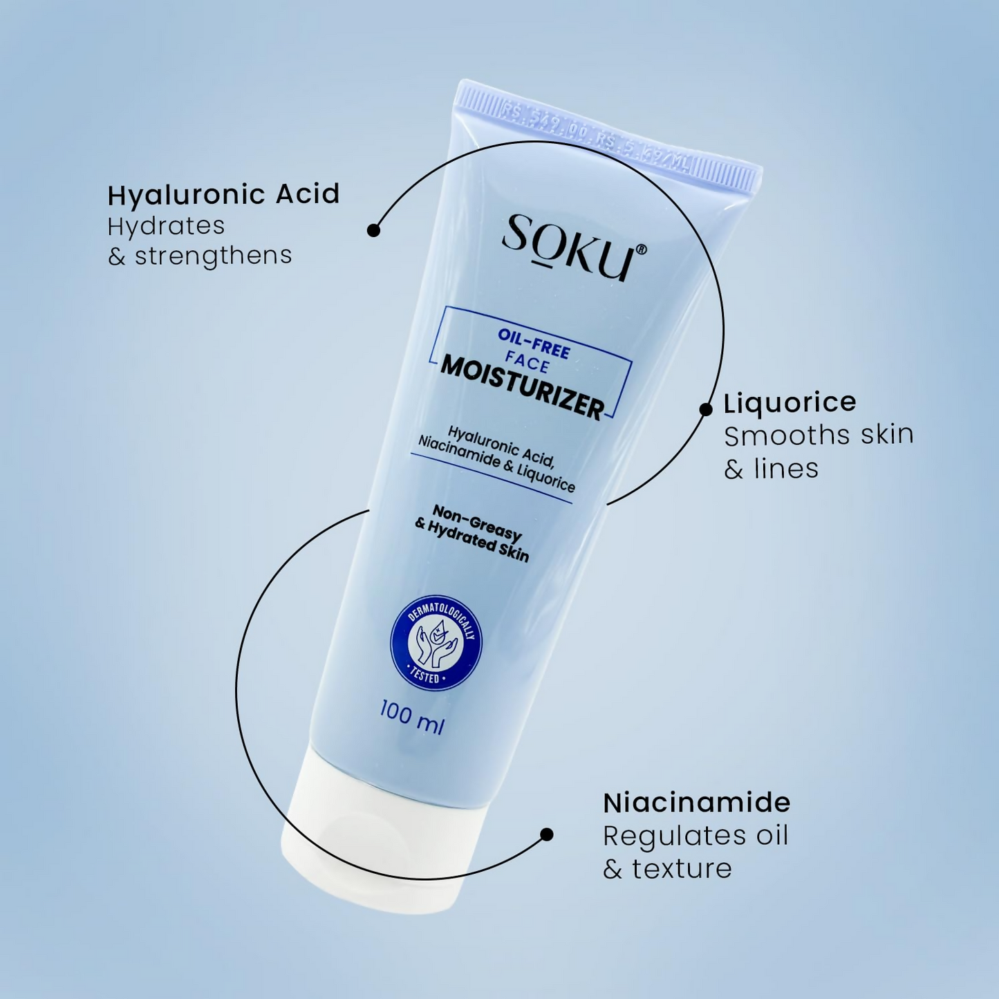 SOKU Oil Free Face Moisturizer Cream