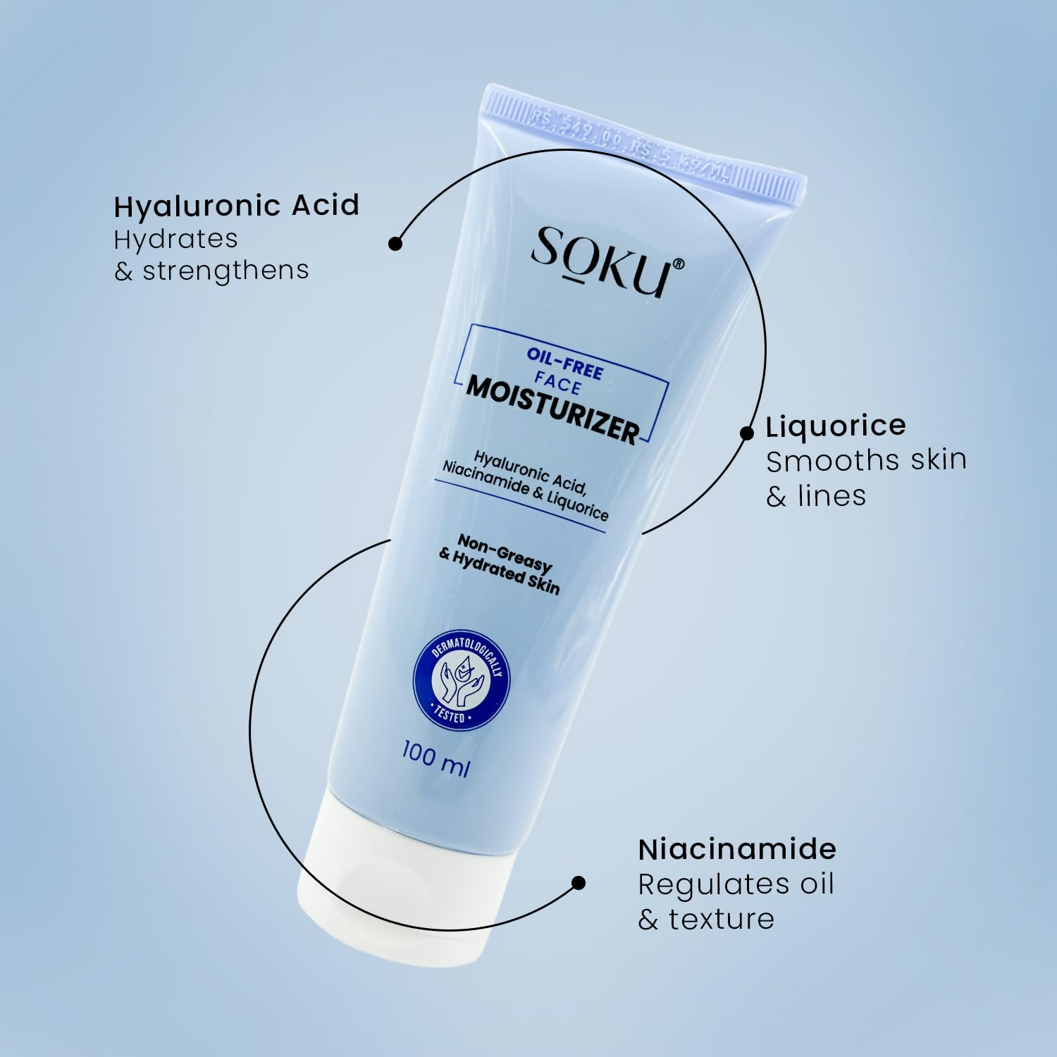 SOKU Oil Free Face Moisturizer Cream