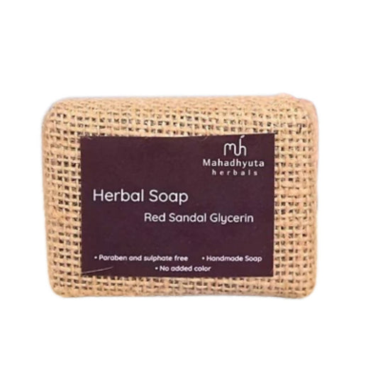 Buy Mahadhyuta Herbals Red Sandal Glycerin Soap from DrMediCart, Ship from India to USA