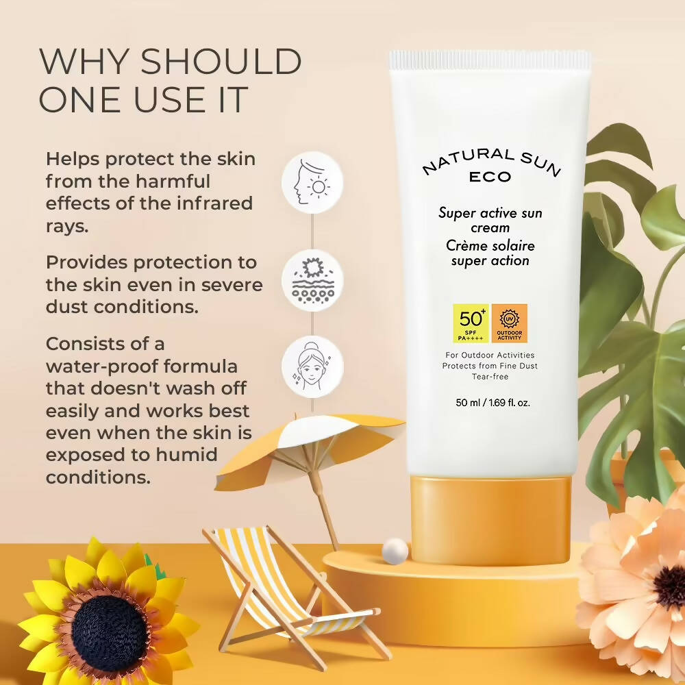 The Face Shop Natural Sun Eco Super Active Sun Cream - Drmedicart