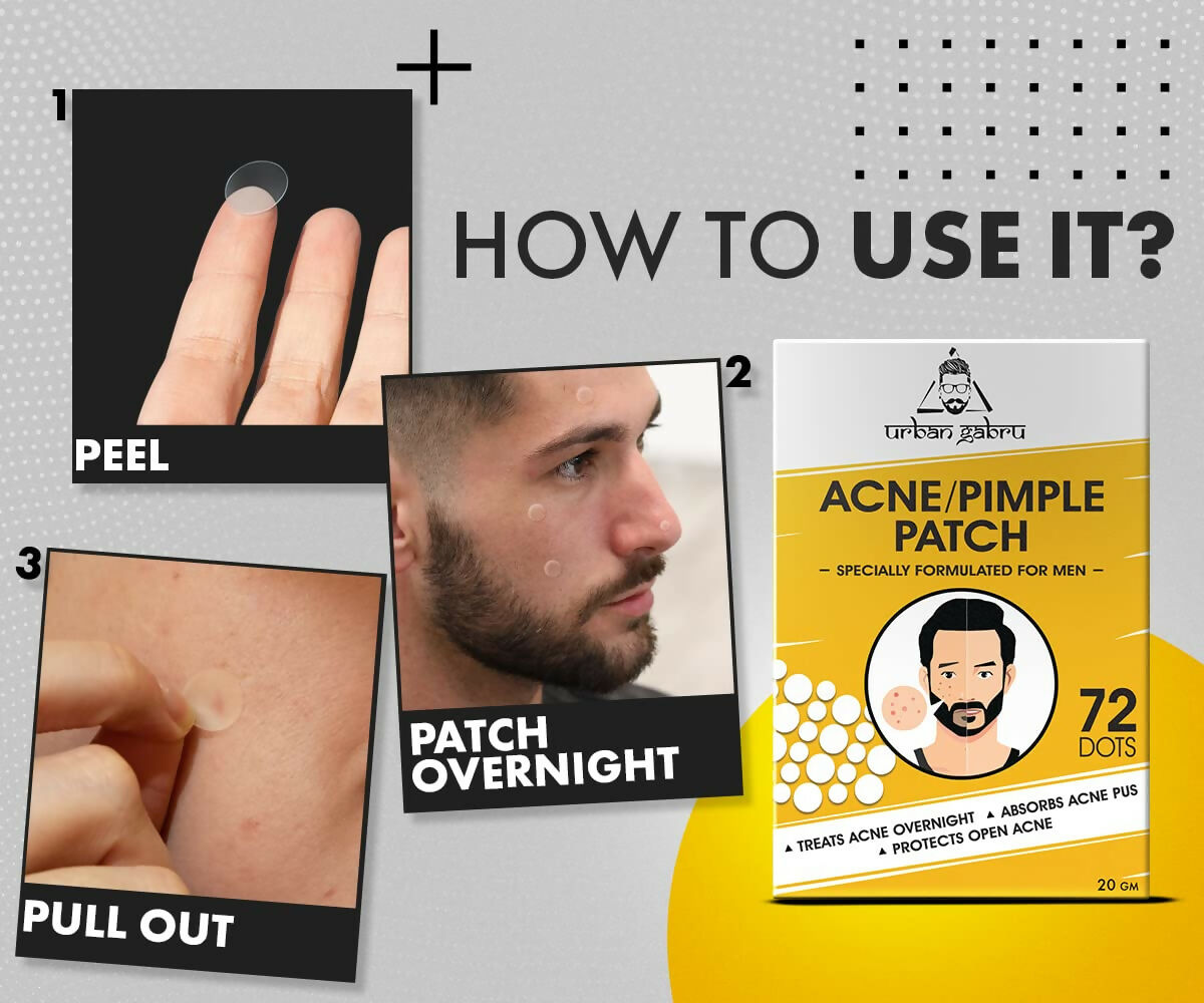 UrbanGabru Acne Pimple Patch - Invisible Facial Stickers Reduces Pimple Overnight