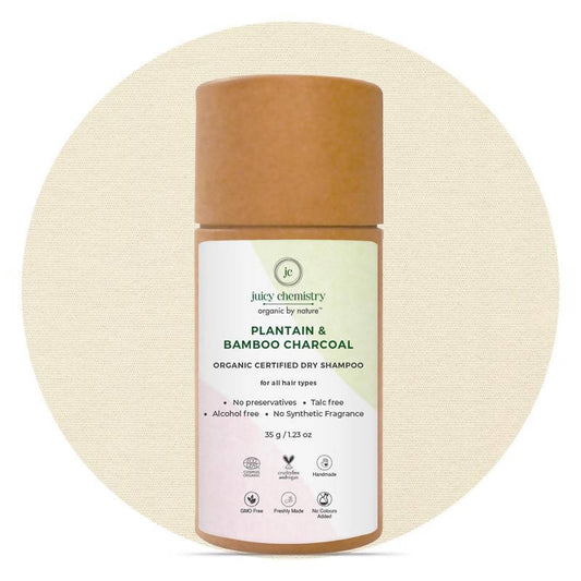 Juicy Chemistry Plantain, Bamboo & Charcoal Organic Dry Shampoo - DrMediCart